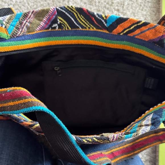 Multicolor Patchwork Tote Bag - Picture 3 of 6